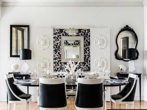 Black and White Dining